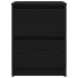 Mueble de TV de madera de ingeniería negro 40x35x54