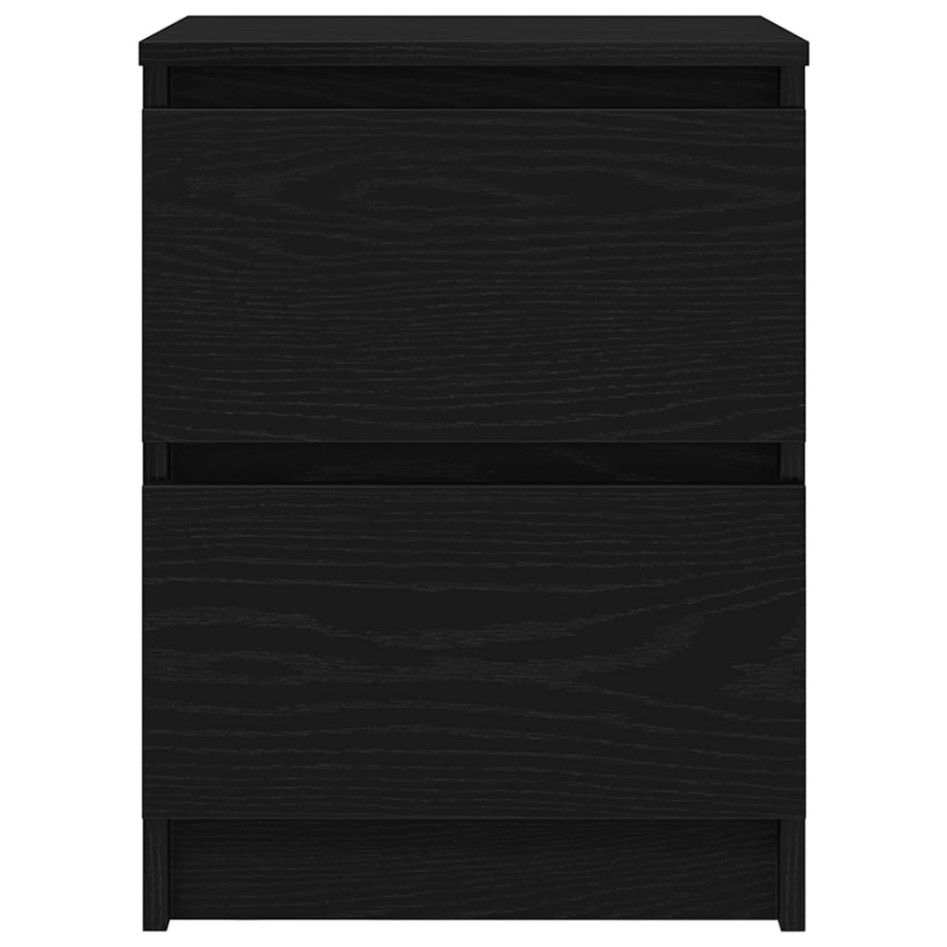 Mueble de TV de madera de ingeniería negro 40x35x54