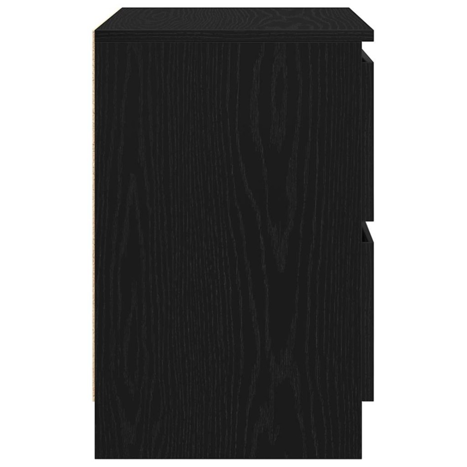 Mueble de TV de madera de ingeniería negro 40x35x54