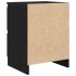 Mueble de TV de madera de ingeniería negro 40x35x54