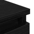 Mueble de TV de madera de ingeniería negro 40x35x54