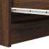 Aparador roble marrón 80x35x76 cm madera de