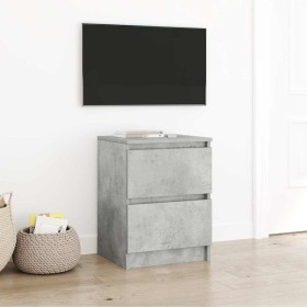Mueble de TV de madera de ingeniería gris hormigón 40x35x54
