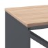 Leñero con tablero de madera antracita 100,5x35,5x40