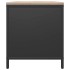 Leñero con tablero de madera negro 100,5x35,5x40