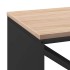 Leñero con tablero de madera negro 100,5x35,5x40