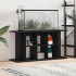 Soporte para acuario de madera de roble negro 120x40x60