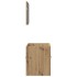 Juego de muebles baño 2 piezas madera ingeniería roble