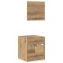 Juego de muebles baño 2 piezas madera ingeniería roble