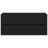 Mueble para lavabo roble negro 100x38,5x45 cm madera