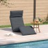 Tumbona plegable antracita 175x54x8,5 cm tejido