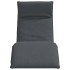 Tumbona plegable antracita 175x54x8,5 cm tejido
