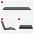 Tumbona plegable antracita 175x54x8,5 cm tejido