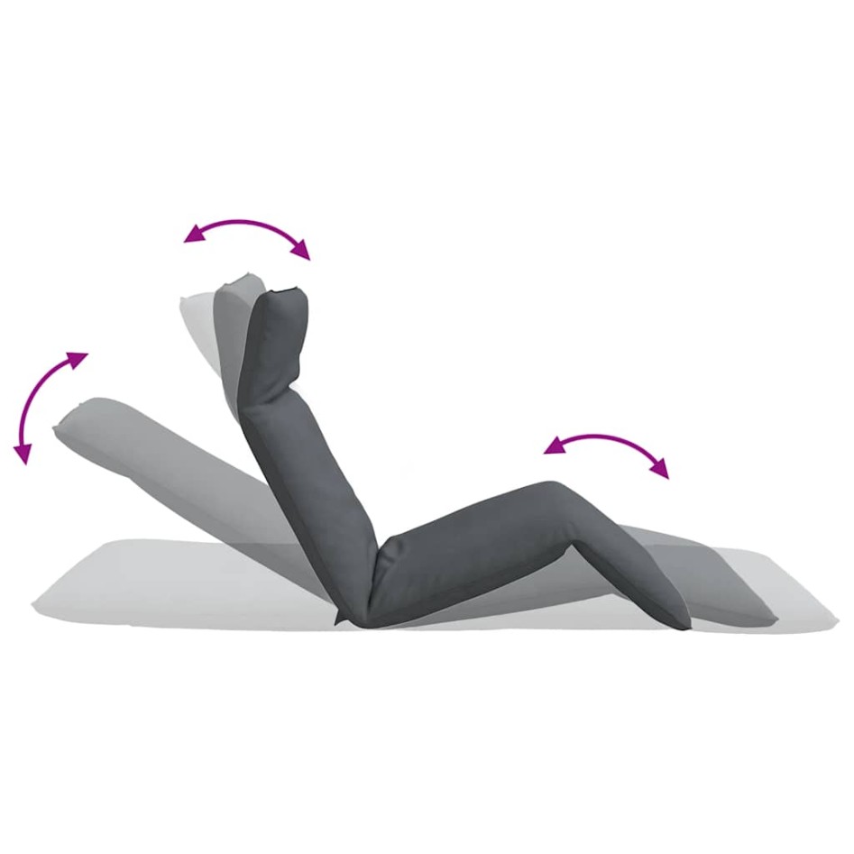 Tumbona plegable antracita 175x54x8,5 cm tejido