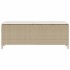 Banco de jardín con cojín beige110x30x40,5 cm ratán
