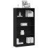Estantería de 4 niveles de roble negro 80x24x143