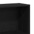 Estantería de 4 niveles de roble negro 80x24x143