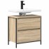 Mueble de baño con lavabo y cajones roble Sonoma 60x34,5x60