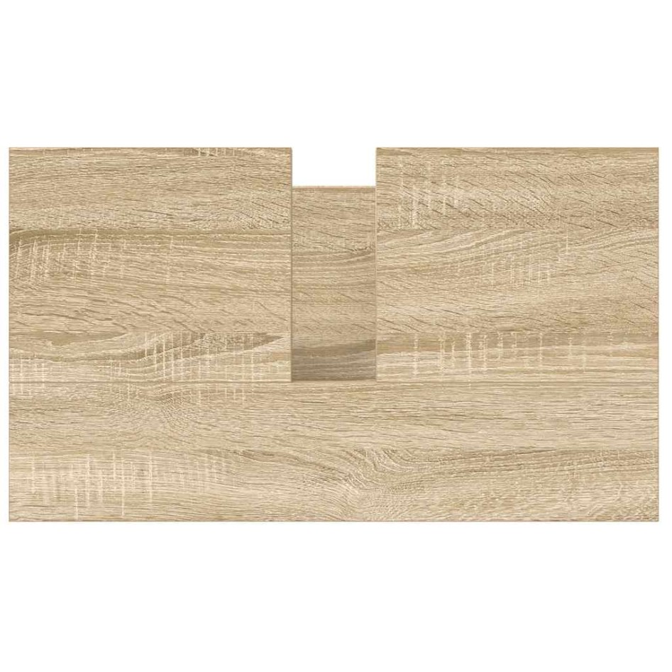 Mueble de baño con lavabo y cajones roble Sonoma 60x34,5x60