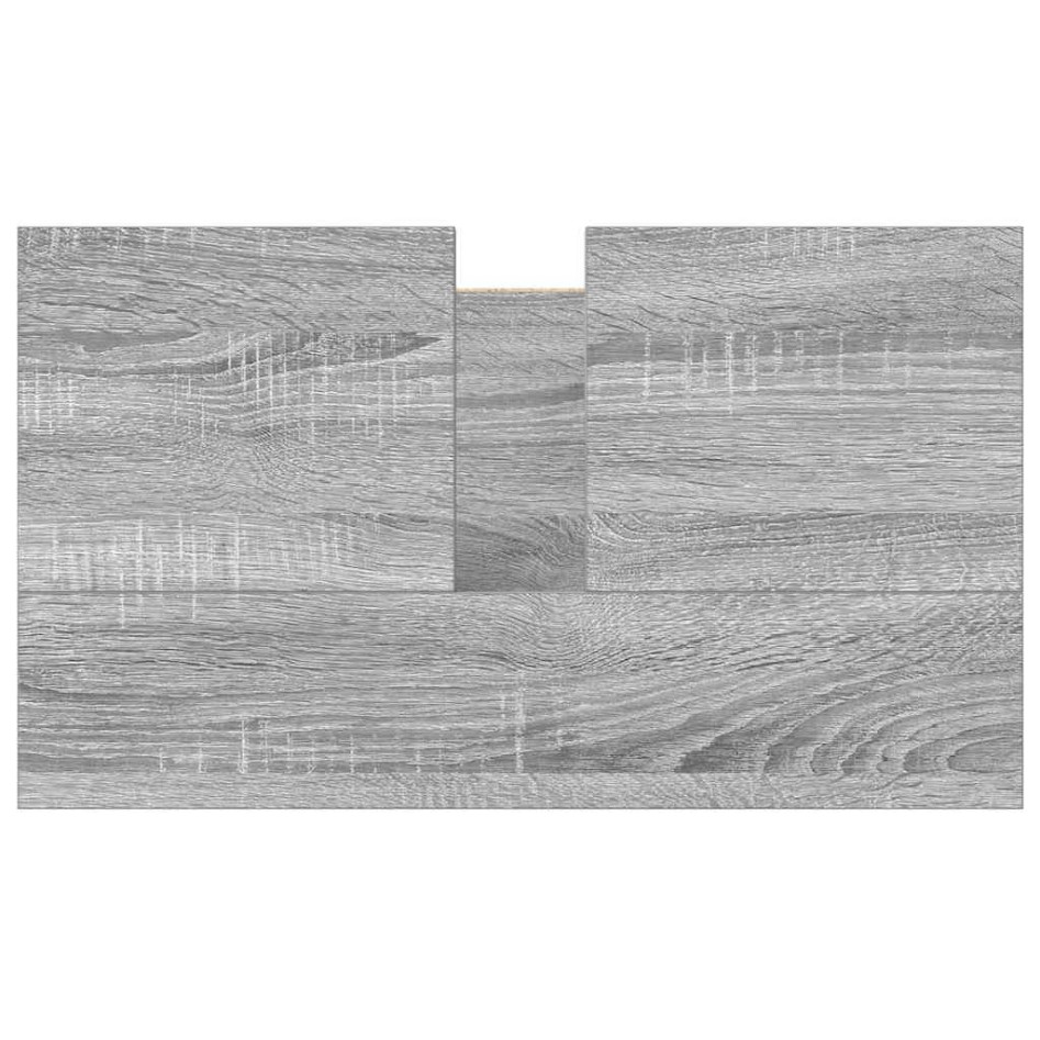 Mueble de baño con lavabo gris Sonoma 60x34,5x60