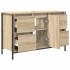 Mueble de lavabo con cajones roble Sonoma 90x34,5x60
