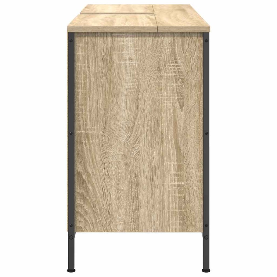 Mueble de lavabo con cajones roble Sonoma 90x34,5x60