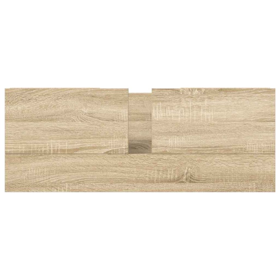 Mueble de lavabo con cajones roble Sonoma 90x34,5x60