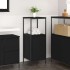 Mueble de baño con estantes roble negro 36x35x95