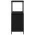 Mueble de baño con estantes roble negro 36x35x95