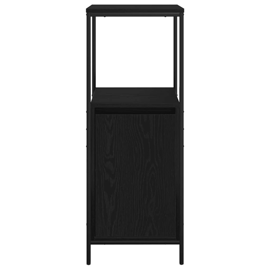 Mueble de baño con estantes roble negro 36x35x95