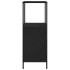 Mueble de baño con estantes roble negro 36x35x95