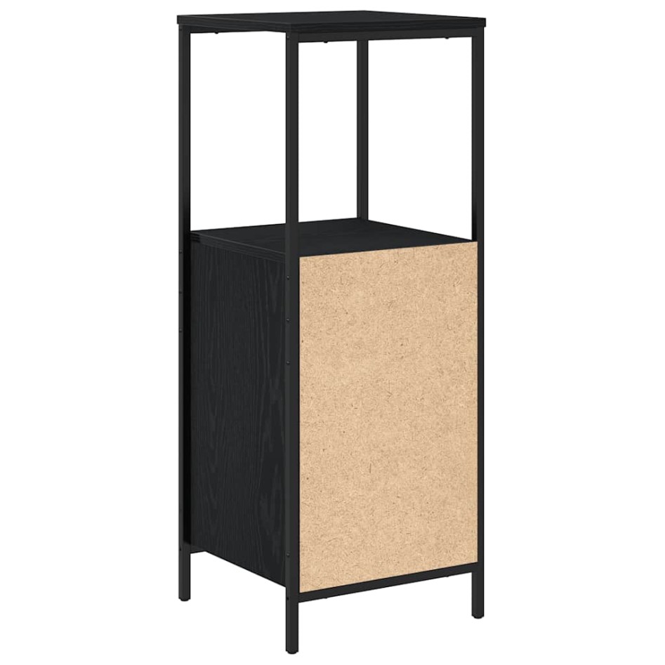 Mueble de baño con estantes roble negro 36x35x95