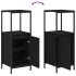 Mueble de baño con estantes roble negro 36x35x95