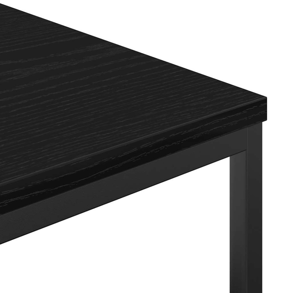 Mueble de baño con estantes roble negro 36x35x95