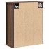 Mueble de baño de pared con espejo roble marrón 50x21x60