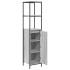 Mueble de baño con estantes gris Sonoma 36x35x165