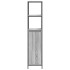 Mueble de baño con estantes gris Sonoma 36x35x165