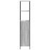 Mueble de baño con estantes gris Sonoma 36x35x165