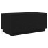 Mesa de centro con luces LED roble negro 90x50x40