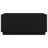 Mesa de centro con luces LED roble negro 90x50x40