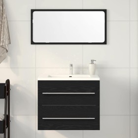 Mueble de baño para lavabo de roble negro 60x38,5x48