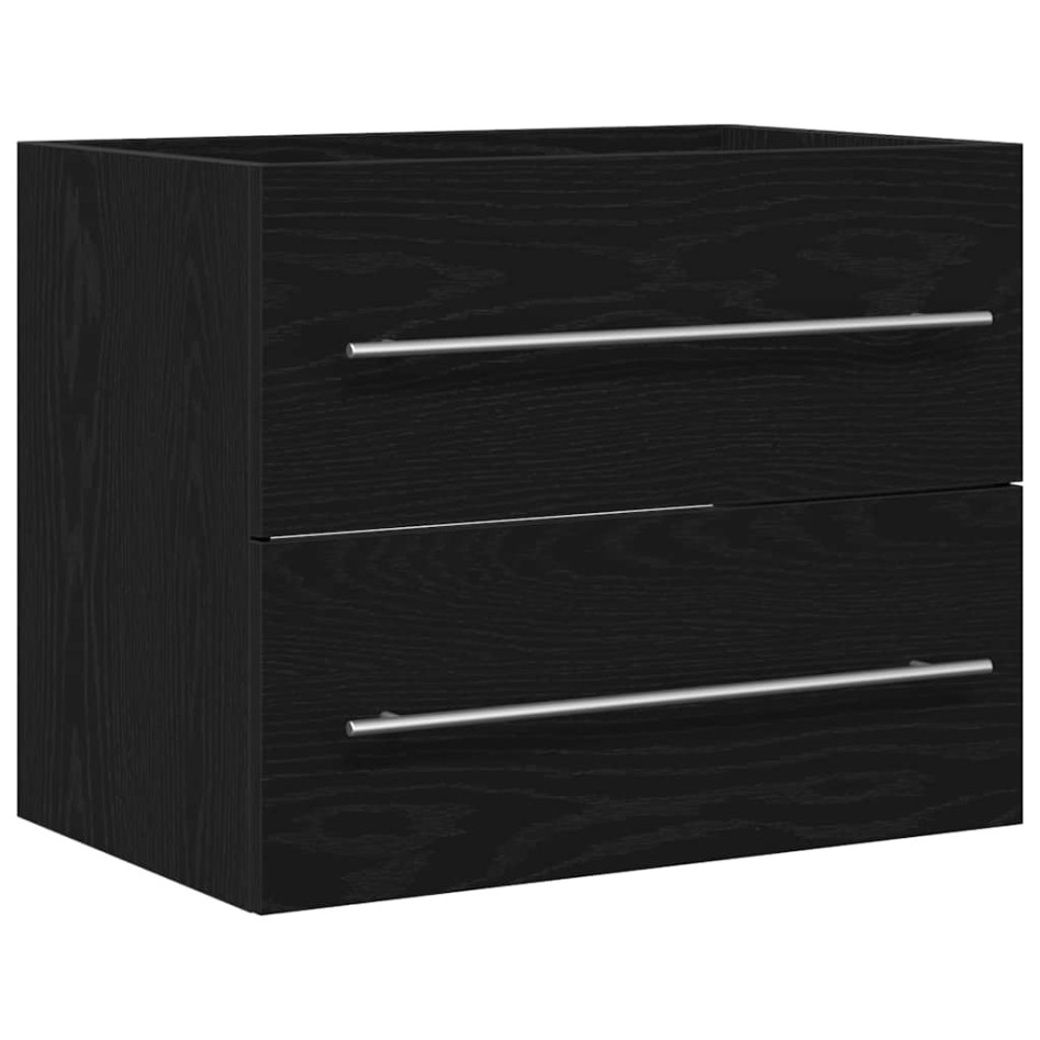 Mueble de baño para lavabo de roble negro 60x38,5x48