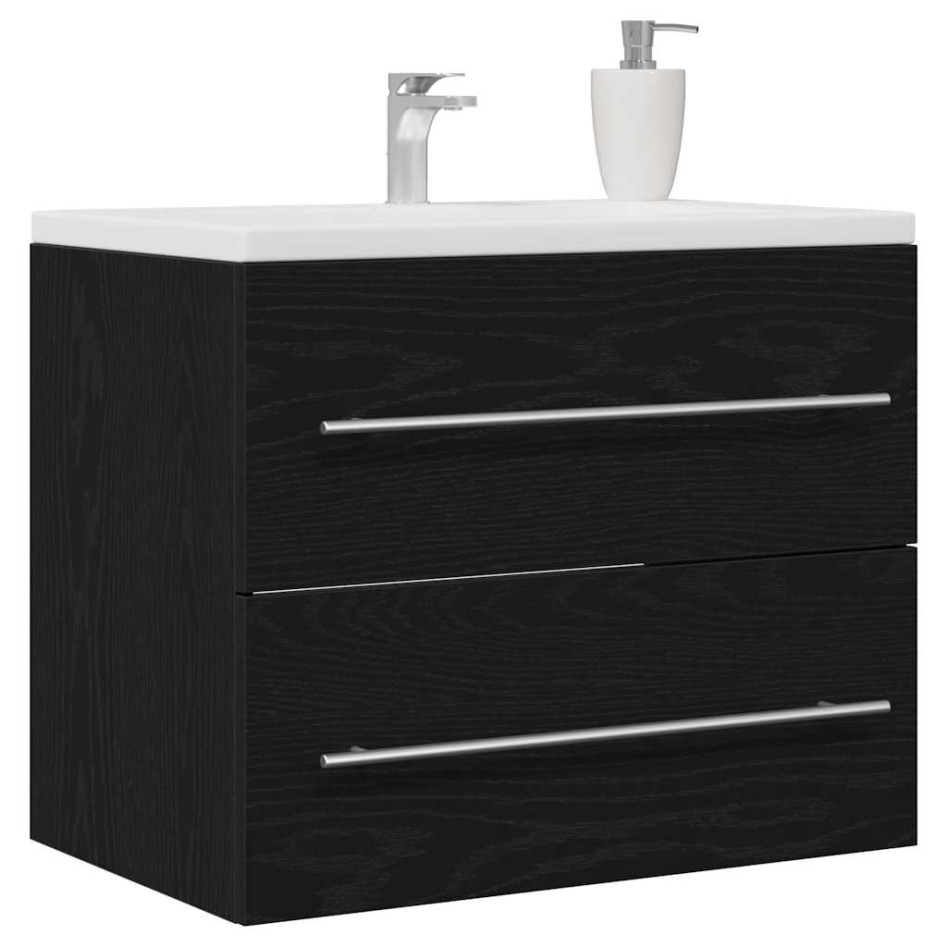 Mueble de baño para lavabo de roble negro 60x38,5x48