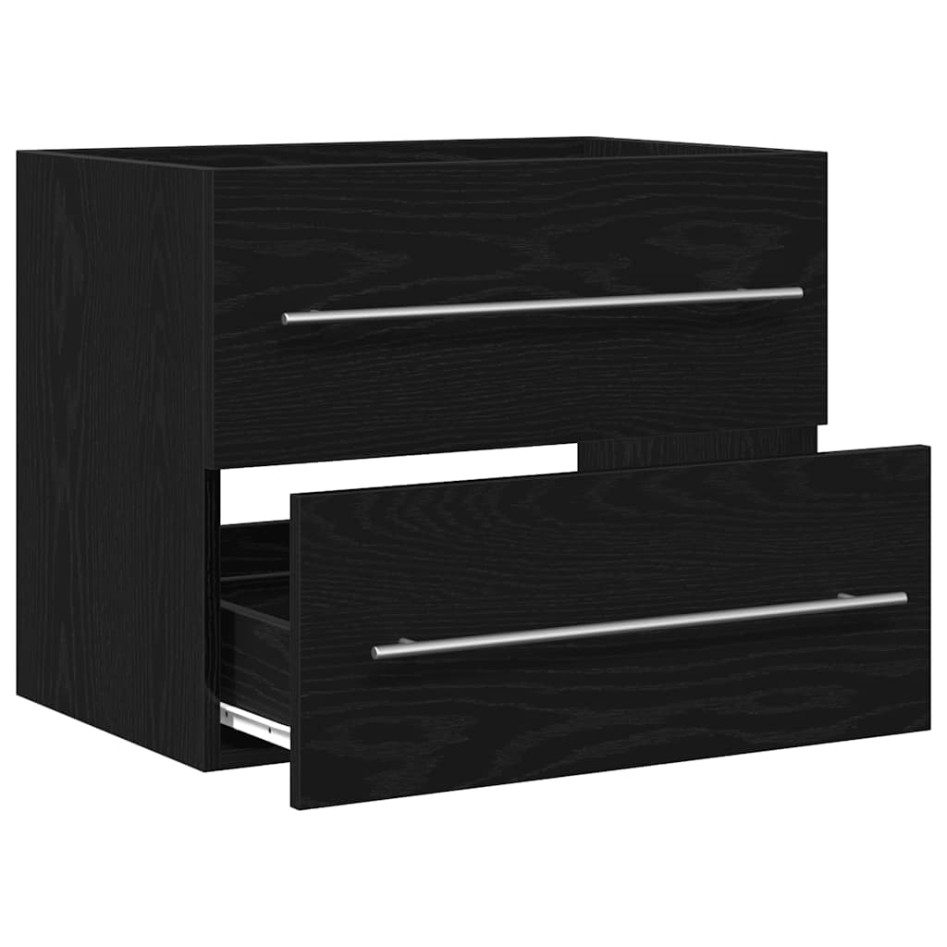 Mueble de baño para lavabo de roble negro 60x38,5x48