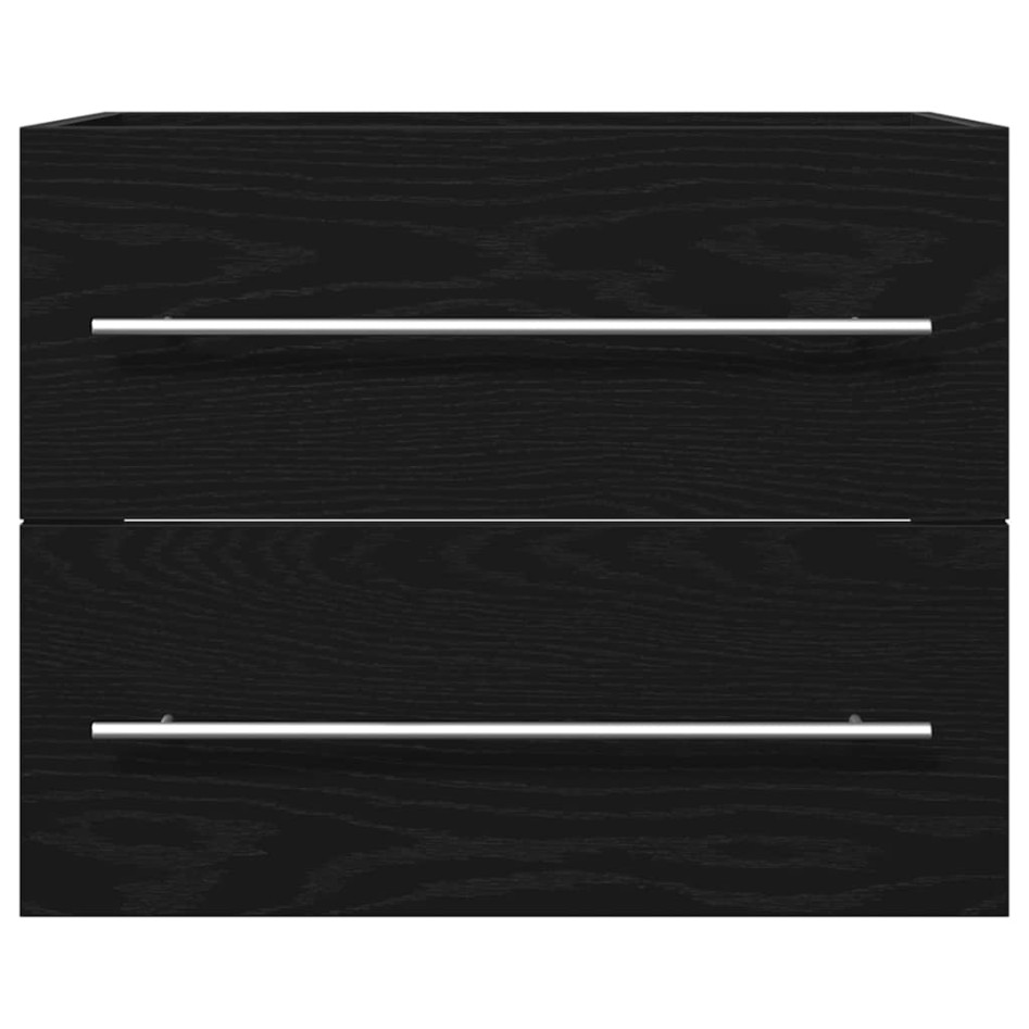 Mueble de baño para lavabo de roble negro 60x38,5x48