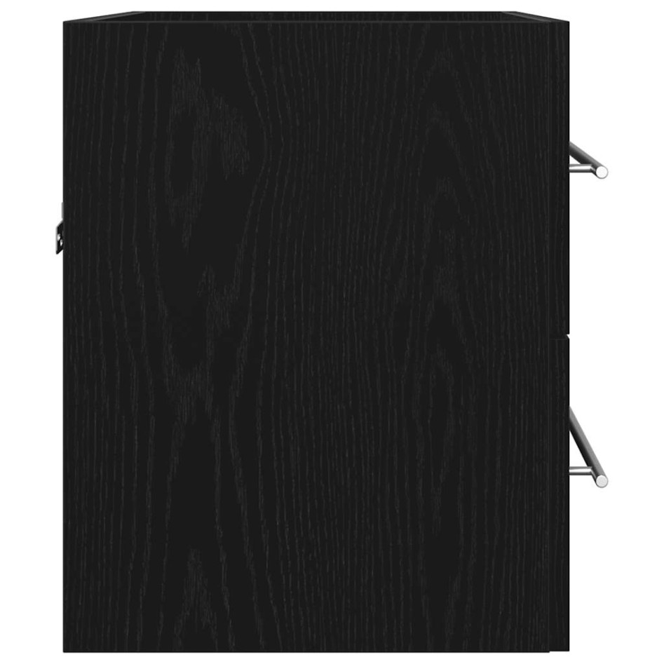 Mueble de baño para lavabo de roble negro 60x38,5x48