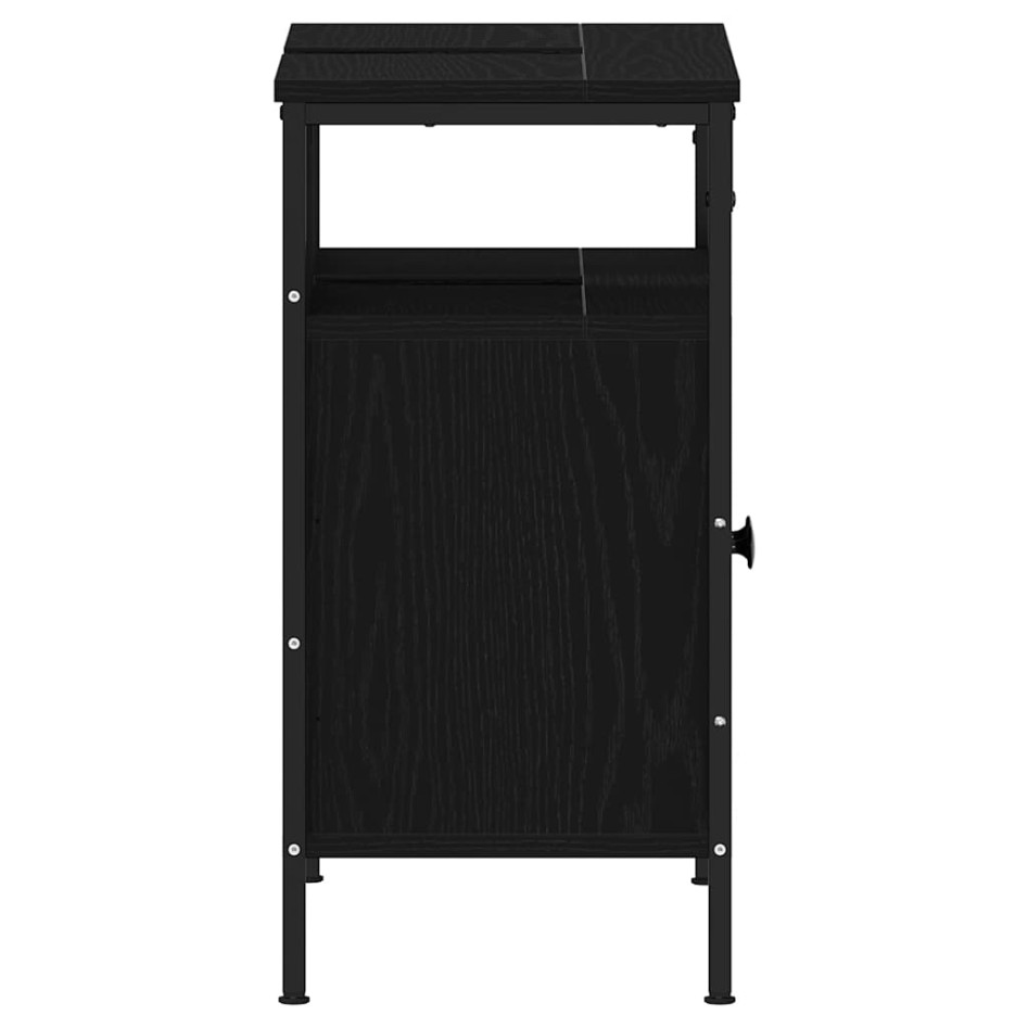 Mueble de baño para lavabo de madera de roble negro 60x30x60