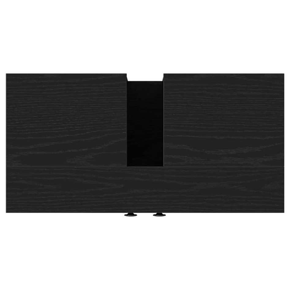 Mueble de baño para lavabo de madera de roble negro 60x30x60