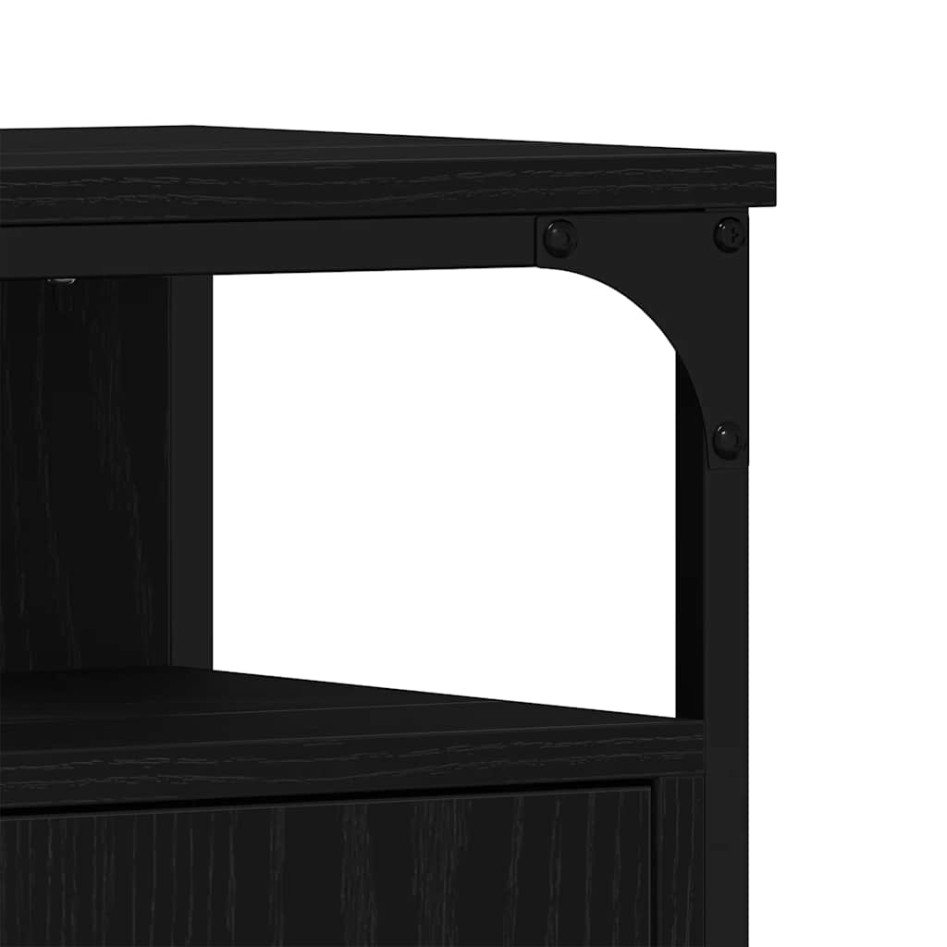 Mueble de baño para lavabo de madera de roble negro 60x30x60