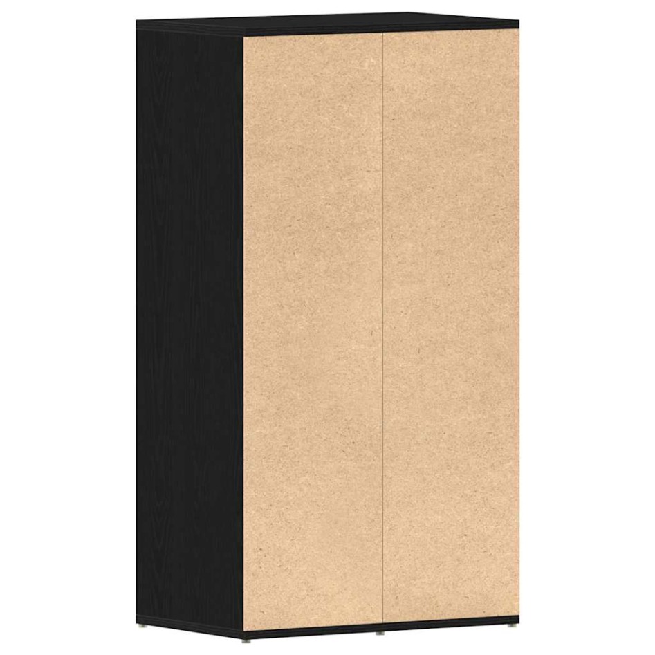 Zapatero de madera de roble negro 54x34x100,5